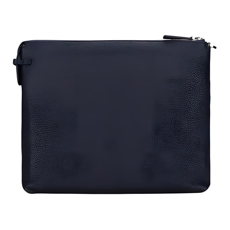 Montblanc Meisterstück Series Handheld Zipper Soft Grain Leather Clutch Men clutch Dark-Blue 124698