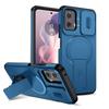 Бронированный чехол Funda для Motorola Moto G Play Stylus Power Edge 2026 2026 Чехол со шторкой для защиты объектива камеры Чехол с поддержкой беспроводной зарядки