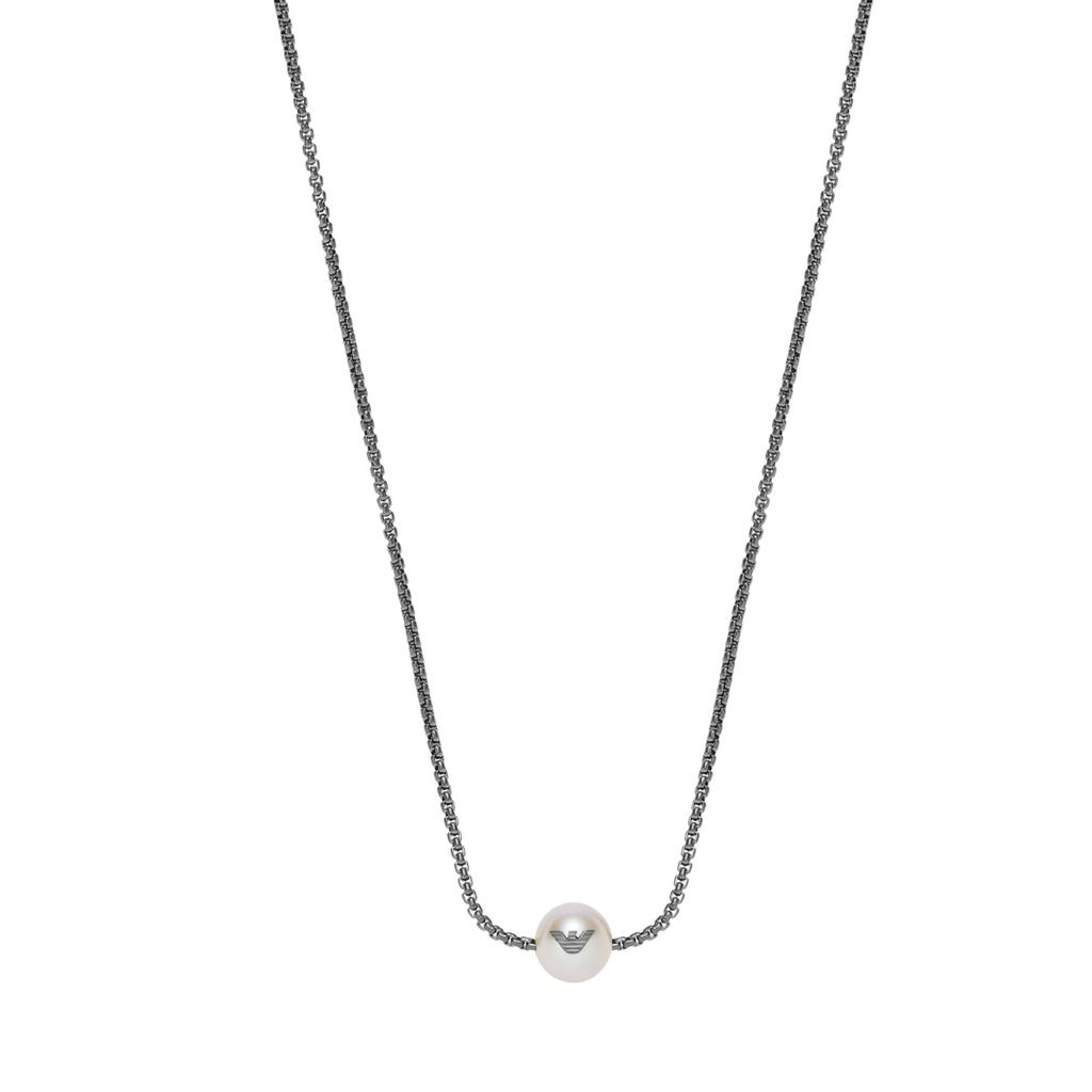 Emporio Armani Grey Stainless Steel Pendant EGS2806060 Men's Necklace,
