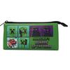 K Company Minecraft Creeper H10 X W20 X Three-Pocket Pouch, & Enderman, MCT-3P-CE, D3.5cm