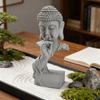 Статуэтка Будды из смолы, скульптура для медитации, украшение для полки в гостиной или офисе, коллекционный орнамент, подарок