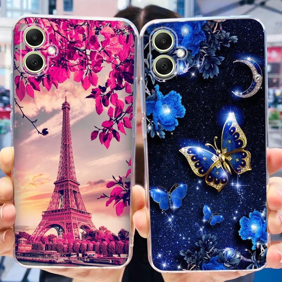 For Samsung Galaxy A05 Case SM-A055F Cute Painted Back Cover Phone Case For Samsung A05 A 05s Galaxy A05s Soft TPU Fundas Bumper