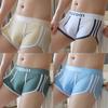 New Men's Underwear Men's Striped Cotton Boxers Simple Underpants Breathable Trend Boxers Shorts Men's Pants Comfortable Brief