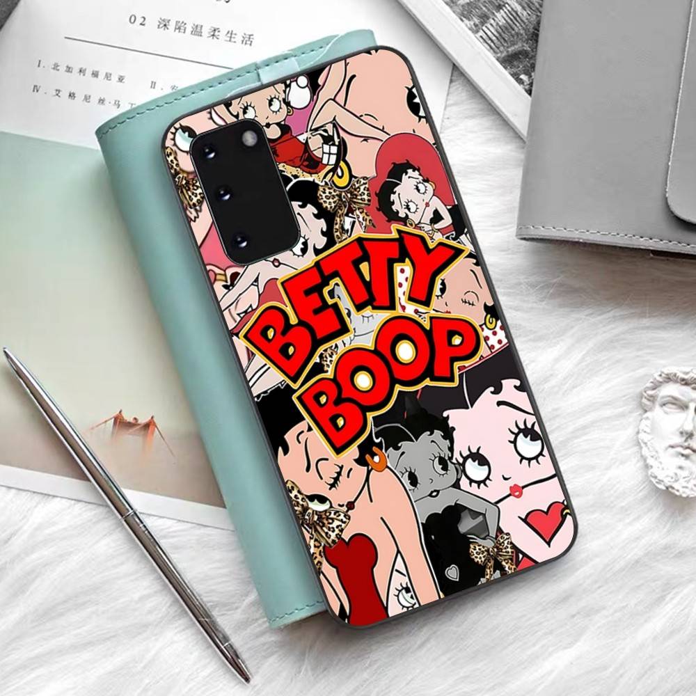 Cartoon B-Betty B-Boop Phone Case For Samsung S 24 Fe 25 Ultra Plus 20 Lite 21 30 22 23 24 22 Ultra 5G Fundas