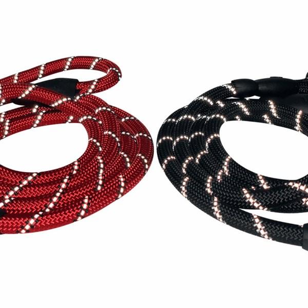 Поводок Montem веревочный, на обе руки 1,8М, черный