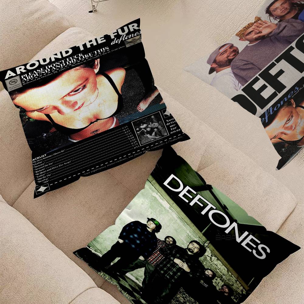 Классическая Подушка-Подушка для Офиса с Логотипом Группы D-Deftones, Чехол на Подушку для Автомобиля 45X45 см, Подушка для Поясницы, Чехол на Подушку для Дивана