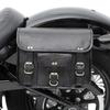 Saddle Bags For Motorcycle 2 Bags Left and Right Side Black Leather Bag Panniers