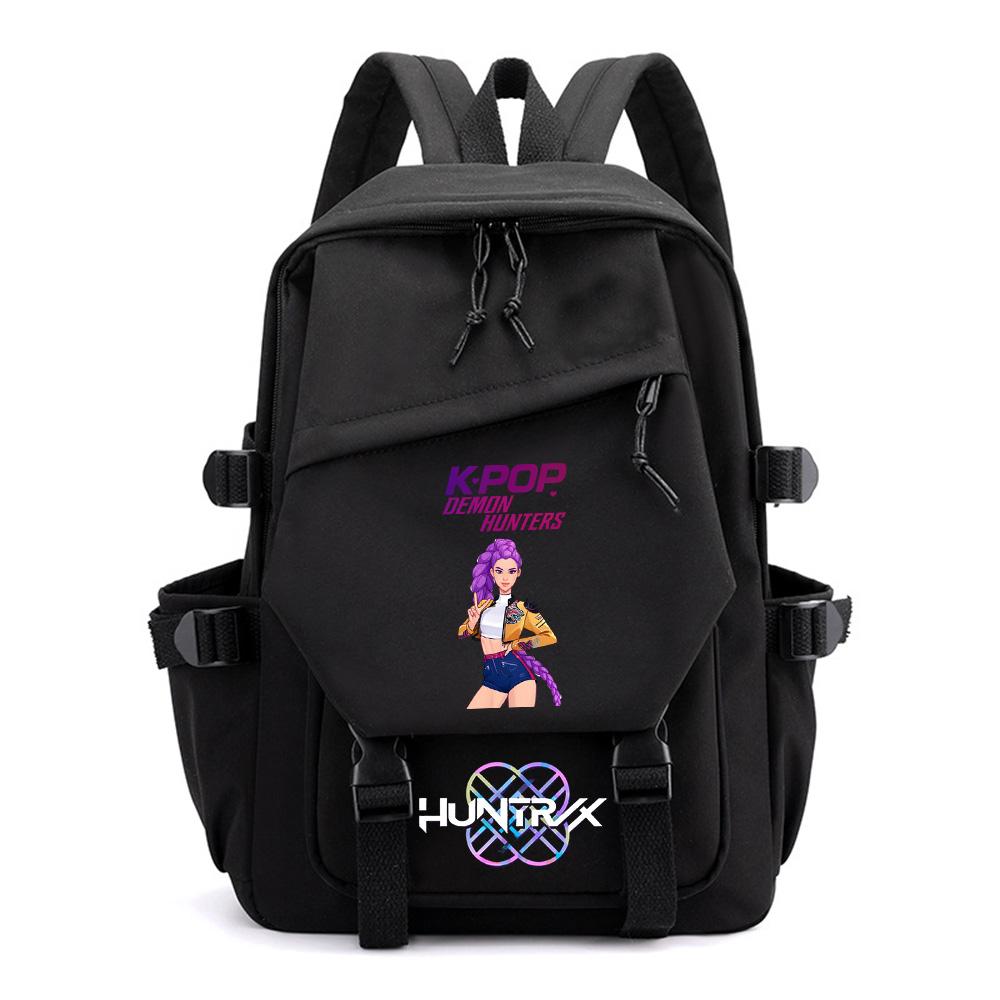 Аниме Мультфильм Kpop Охотники на демонов Принт Рюкзак для Подростка Мальчика Девочки Школьный Рюкзак Детский Студенческий Рюкзак Женская Дорожная Сумка Детский Подарок Mochila