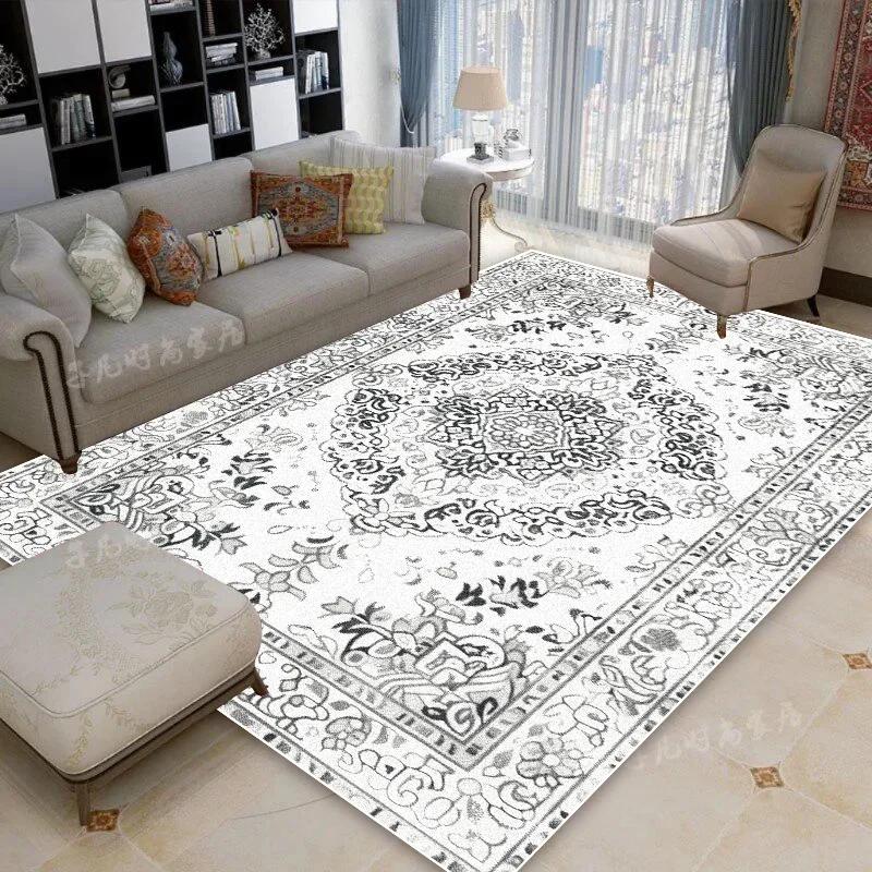 Persian Luxury Tradition Living Room Carpets Fancy Home Decoration Large Area Soft Rugs Washable Non-slip Lounge Room Door Mats