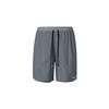 Breathable Lightweight Sweat-Wicking Lace-Up Three-Quarter Casual Shorts Men Shorts Smoke-Gray DM4760-084