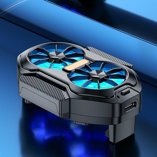 Wireless Mobile Phone Fan Semi-conductor Heat Radiator Cooling Dissipation Low Noise Rechargeable Universal