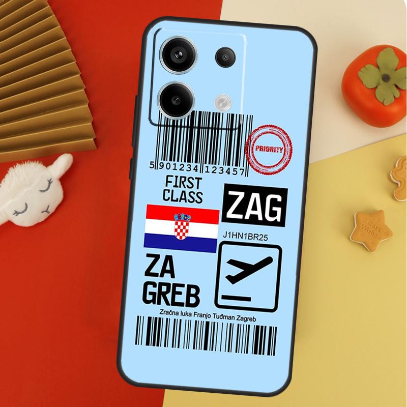 Croatia flag Case For Xiaomi Redmi 14C 13C 10C 12C Redmi Note 14 13 Pro 12 11 9 10 9S 10S 11S 12S Cover