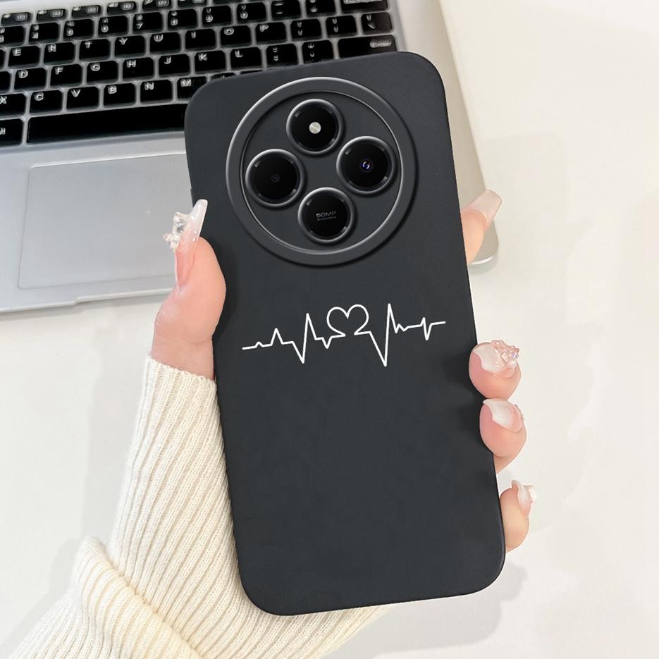 Для Xiaomi Redmi 14C Чехол Стильный Подсолнух Милые Девушки Задняя Крышка Мягкий ТПУ Чехол для Телефона Для Xiaomi Poco C75 C 75 Redmi14C Fundas