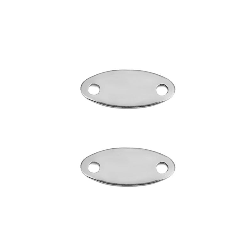 30pcs PVD Never Fade Stainless Steel Necklace Connectors Clasps Double Big Hole Bar Links Stick Bracelet Findings Jewelry Making