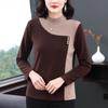 Velvet Base Shirt for Women's Clothing Half High Neck Warm Long Sleeved T-shirt Plus Size Clothes