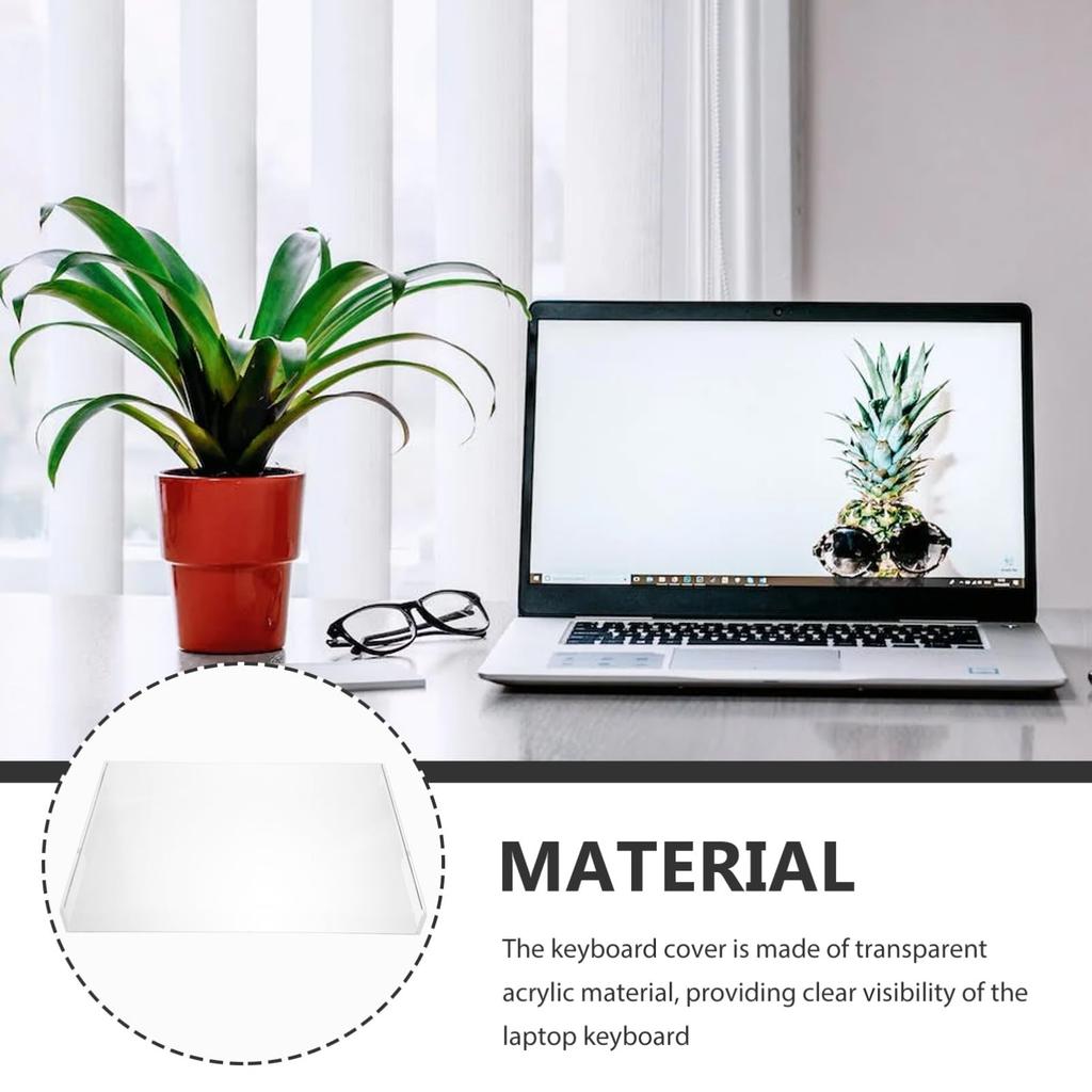 Artibetter Клавиатура для компьютера Ноутбук Акриловая клавиатура Клавиатура Кот Пылезащитный Чехол 17,3 дюйма, Подставка, Защита, Прозрачный, Анти-Протектор, Акрил,