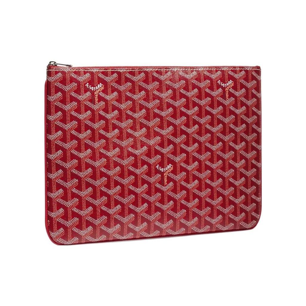 Goyard Косметичка Senat Y с полным принтом монограммы на молнии, унисекс, черная, синяя, зеленая SENAT2MMLTY