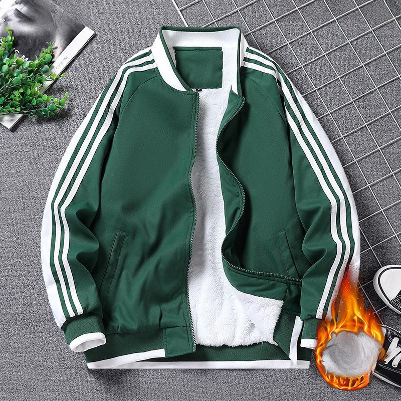 Флисовая Утепленная Куртка Мужская Корейская Версия Модный Тренд Свободное Пальто Гонконгский Стиль Повседневная Хлопковая Одежда