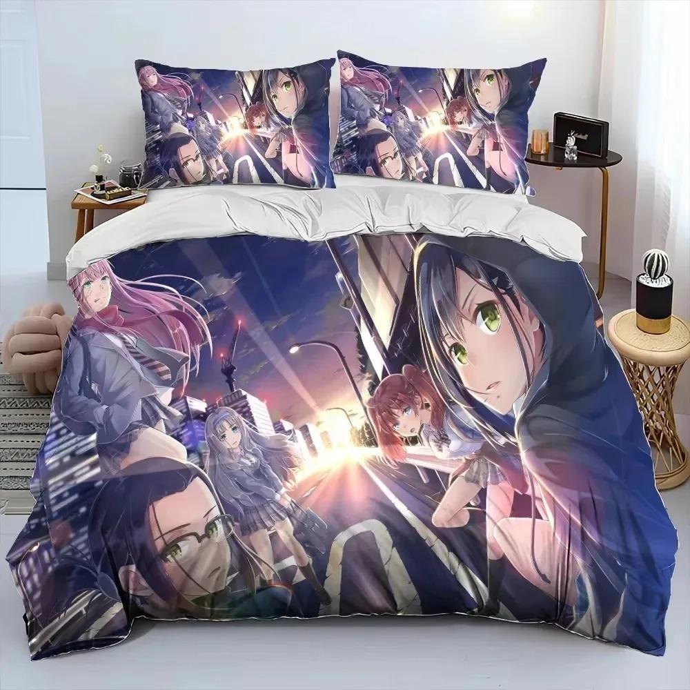 Zero Two DARLING In The FRANXX Cartoon Bedding Set Bedroom Soft Modern Bedspreads Comefortable Duvet Cover Quilt Pillowcase