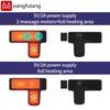 Электрический USB-массажер для ног с подогревом, 3 режима вибрации, расслабление, облегчение при растяжении лодыжки, для домашнего использования, удобный