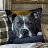 Vikama Pitbull Relaxation Pattern Pillowcase Comfortable Home Decor For Living Room Bedroom Soft Fabric Pillowcase