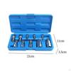 10x Triple Square Spline Bit Socket with Storage Box Auto Accessories Car Repair Multifunctional 12