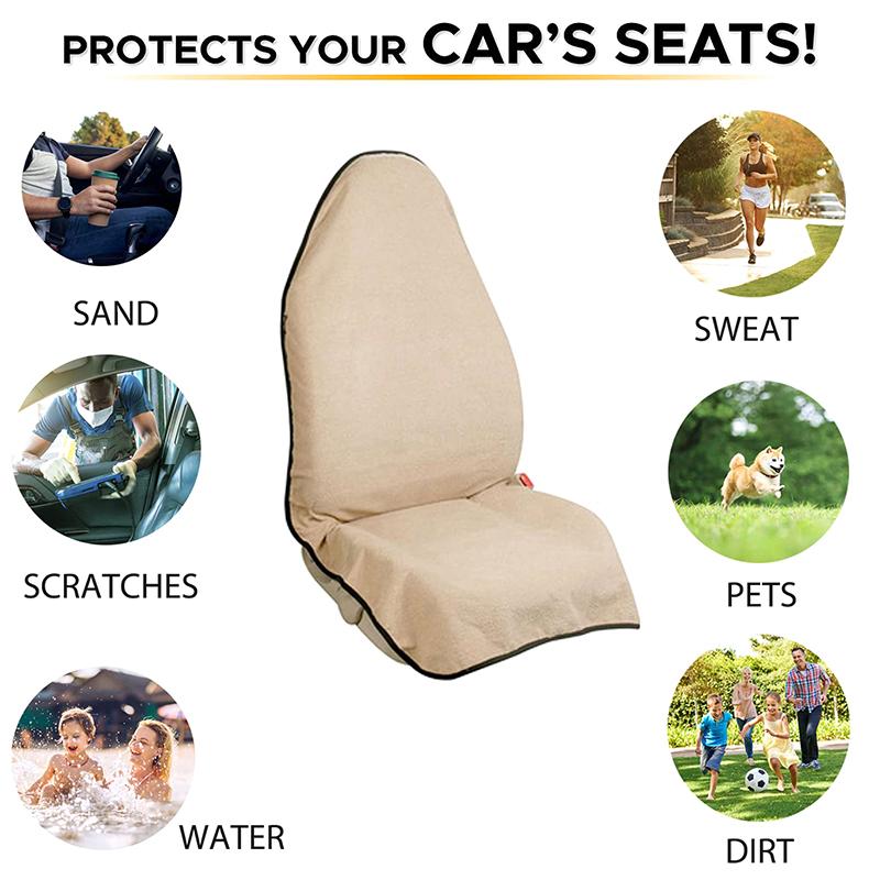Универсальные чехлы для автомобильных сидений, водонепроницаемые чехлы для передних сидений автомобиля, для тренировок в спортзале, бега, плавания, пляжа, салона автомобиля