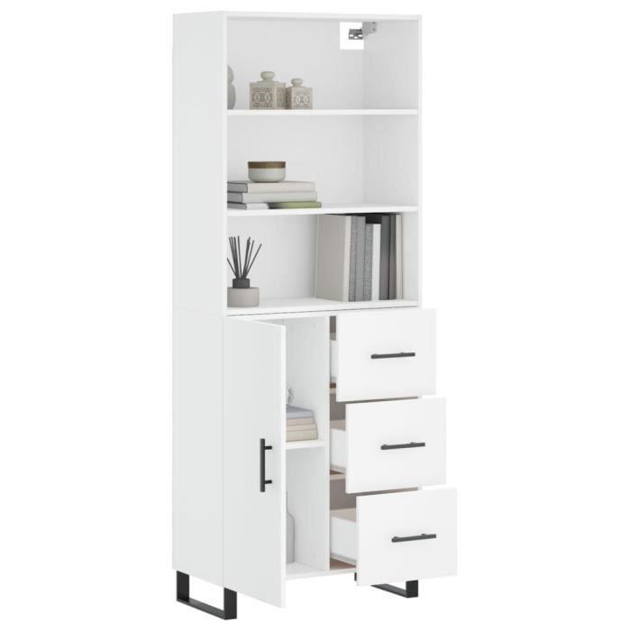 VidaXL Highboard White 69.5x34x180 Cm Engineered Wood 3189469