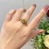 JMXD-Gold Rose Ring Дамы, Ретро Легкое Роскошное Премиальное Черное Золотое Кольцо Индивидуальная Мода Кольцо На Указательный Палец