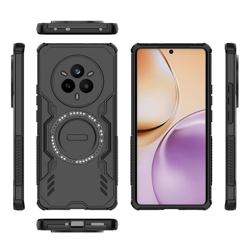 Чехол Armor для Realme 14 Pro 5G Магнитный адсорбционный беспроводной зарядный чехол Realme 14 Pro Plus 14 Pro+ Чехол для Realme 14 Pro Чехол