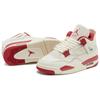 Jordan Air Jordan 4 Поддерживающие Средние Винтажные Баскетбольные Кроссовки Женские Бело-Красные HV0823-108