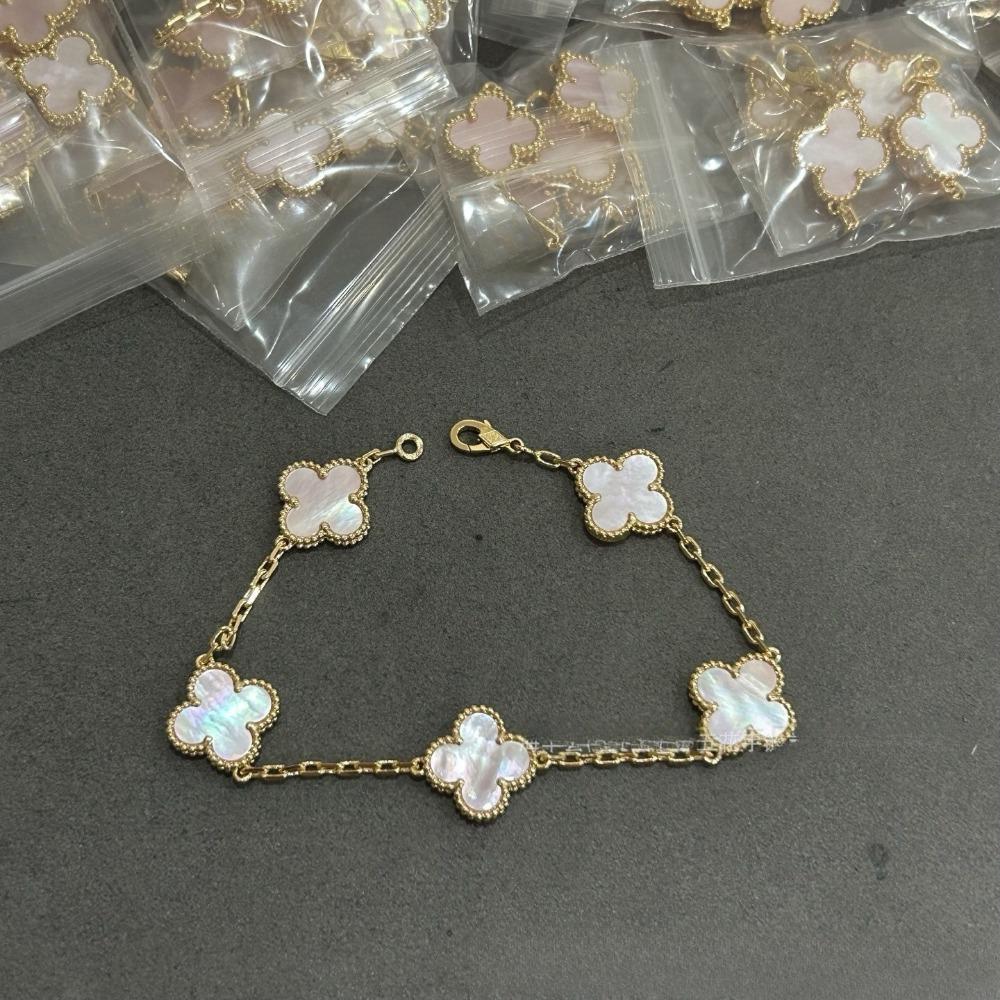 Высококачественный браслет из красного халцедона с лазерной гравировкой «Четырехлистный клевер» и «Пятицветник», из розового золота 18 карат, ювелирное изделие класса люкс, подарок для девушки