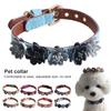 Puppy Collar Flower Shape Design Decorative Adjustable Pet Dogs Cats Floral Collar Pet Accessories