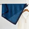Lace Trim Silk Wool Square Scarf 65cm Double-sided Print Fall Winter Versatile Shawl