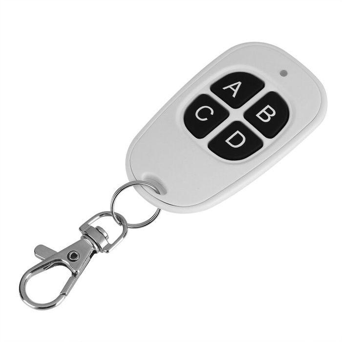 Télécommande RF 433 MHz EV1527 4 boutons (4 canaux) — pour portail/garage, pile incluse