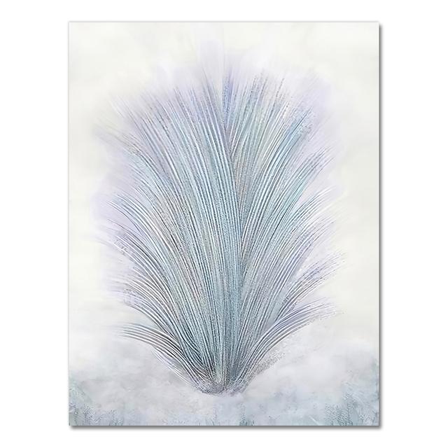 Абстрактные перья и растения, холст, постер, скандинавские настенные художественные картины, печать, листья, декоративная картина для гостиной, домашний декор, без рамки