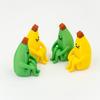 Yellow Green Anxious Banana Ornaments PLA Material Mini Model Desktop Toys  Home Decoration