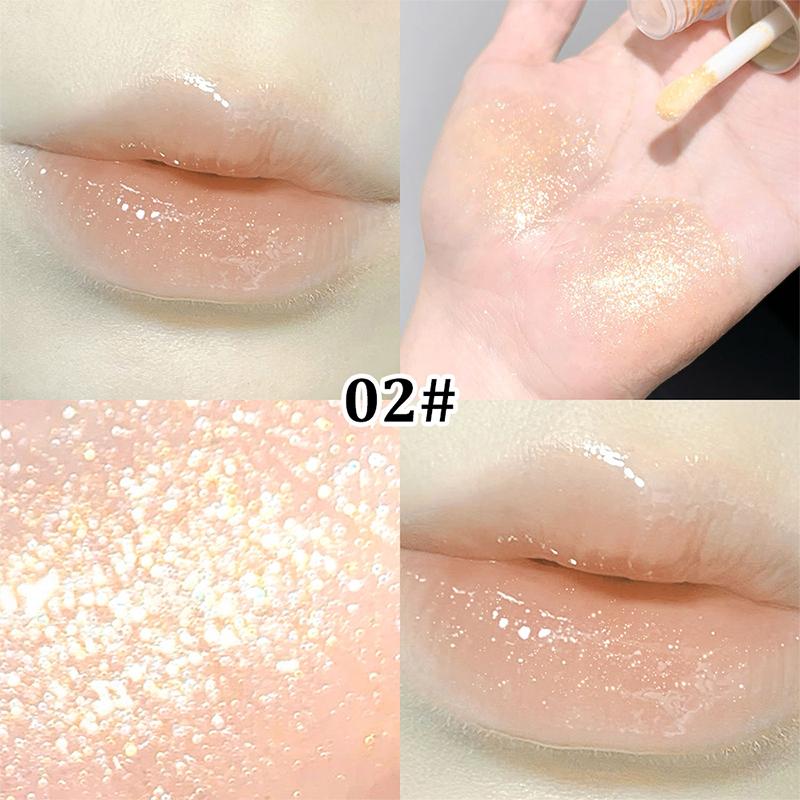 Sakinuo Hydra Bright Flash Блеск для губ Love Fine Flash Межграничный Жемчужная вода Пип Зеркальце для губ Блеск для губ