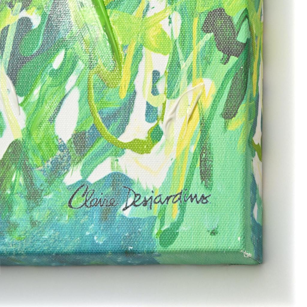 Francfranc CLAIRE Art Board Flower Garden Painting Interior Wall Hanging