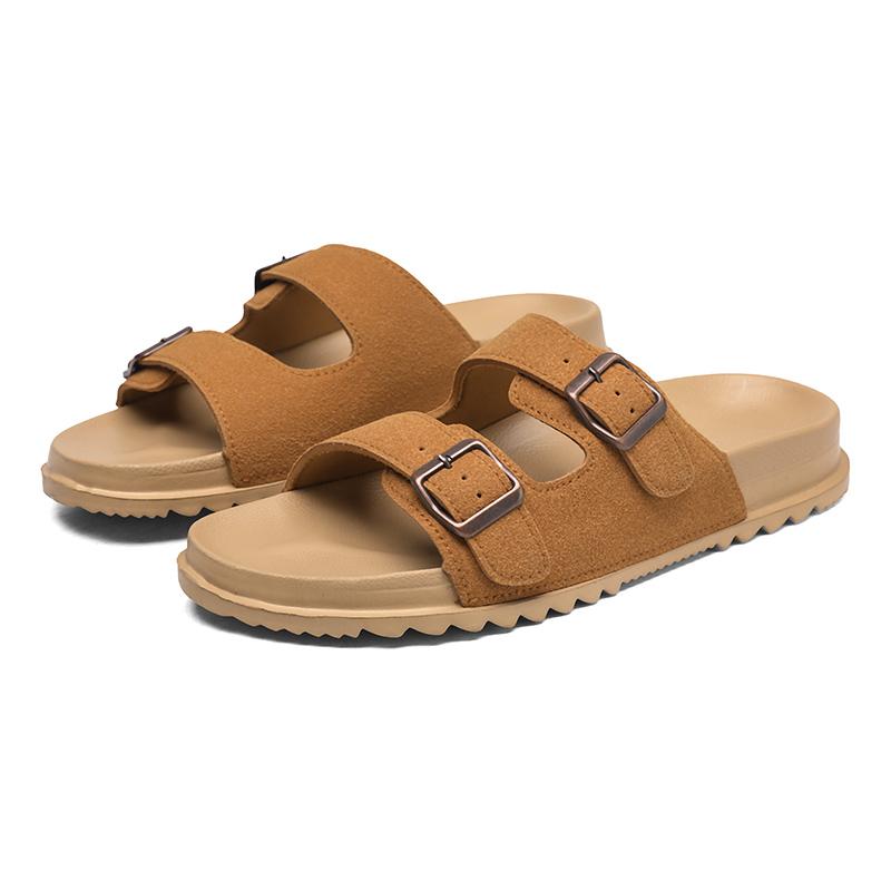 Летние Модные Шлепанцы Мужские Пляжные Противоскользящие Дышащие Уличные Мужские Толстоподошвенные Пляжные Удобные Повседневные Мужские Обувь