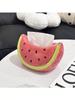 Creative Cartoon Watermelon Decorative Tissue Box Home Living Room Coffee Table Desktop High-End Tissue Box Napkin Box