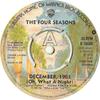 7-дюймовая пластинка FOUR SEASONS Декабрь 1963 Oh What A Night K16688 Warner Bros. Re 1975 UK SoulFunk Б/у