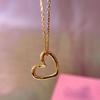 Женское ожерелье в форме сердца Женское ожерелье из стали 316l с моделью пустого сердца