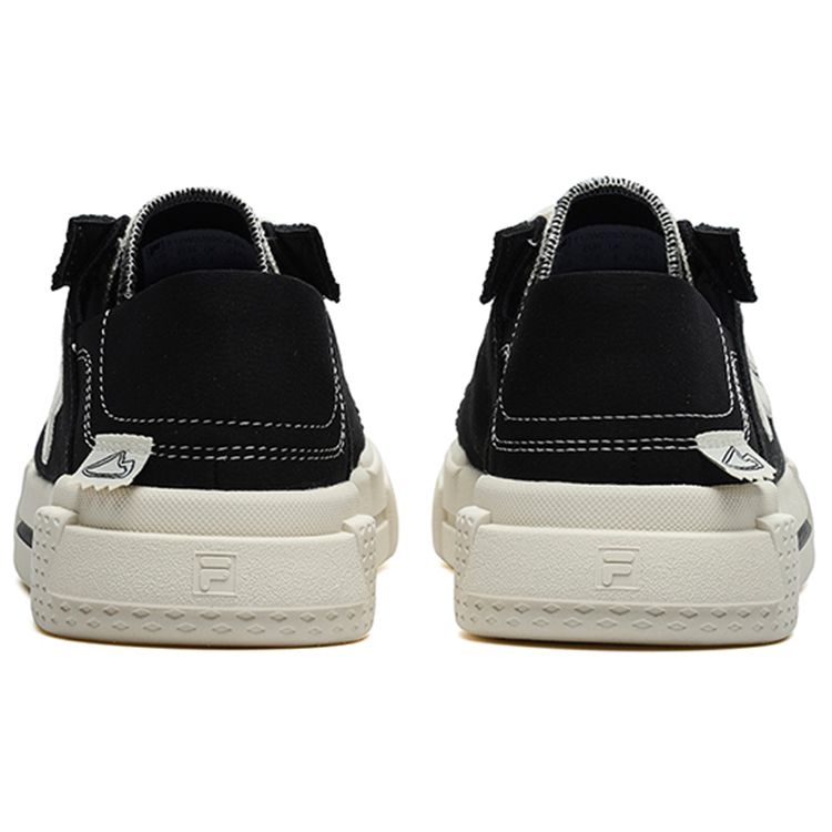 FILA Fusion Wallride DX Casual Durable Lightweight Low-Top Canvas Shoes Women sneaker Black White T12W228203FBA