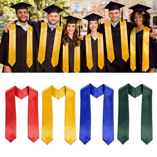 Унисекс, для взрослых, однотонная выпускная лента, 72 дюйма, для выпускного класса 2026 года, аксессуары для академических и хоровых мероприятий