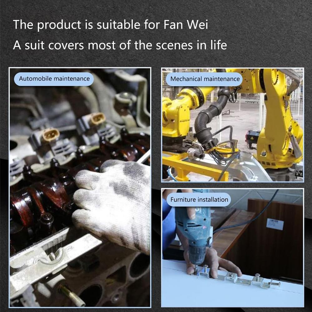 12Pcs Hex Ball End Screwdriver Bits 1/4 Inch Shank S2 Alloy Steel Screwdriver Bits Set