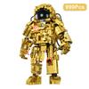 Technical City Space Astronaut Figures Model Building Blocks Exploring Gold Collection Edition Spaceman  Bricks Toys Kid Gift