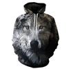 Ferocious Wolf Head Anime Sweatshirt 3D Printed Hoodies Men/Women Fashion Clothing Harajuku Kids Sweatshirt Men Coat