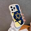 Еврейская Звезда Давида Мобильный Чехол для Телефона для iPhone 17 16 15 14 13 12 11 Air Pro Max Plus Волнистый Край ТПУ Цветной Чехол Чехол