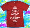 Keep Calm And Carry On And Kids Unisex T-shirt